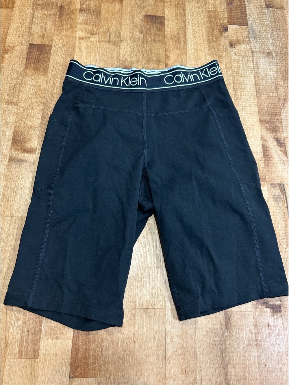 Calvin Klein Performance Black bike Stretch Athletic Shorts Size S/P